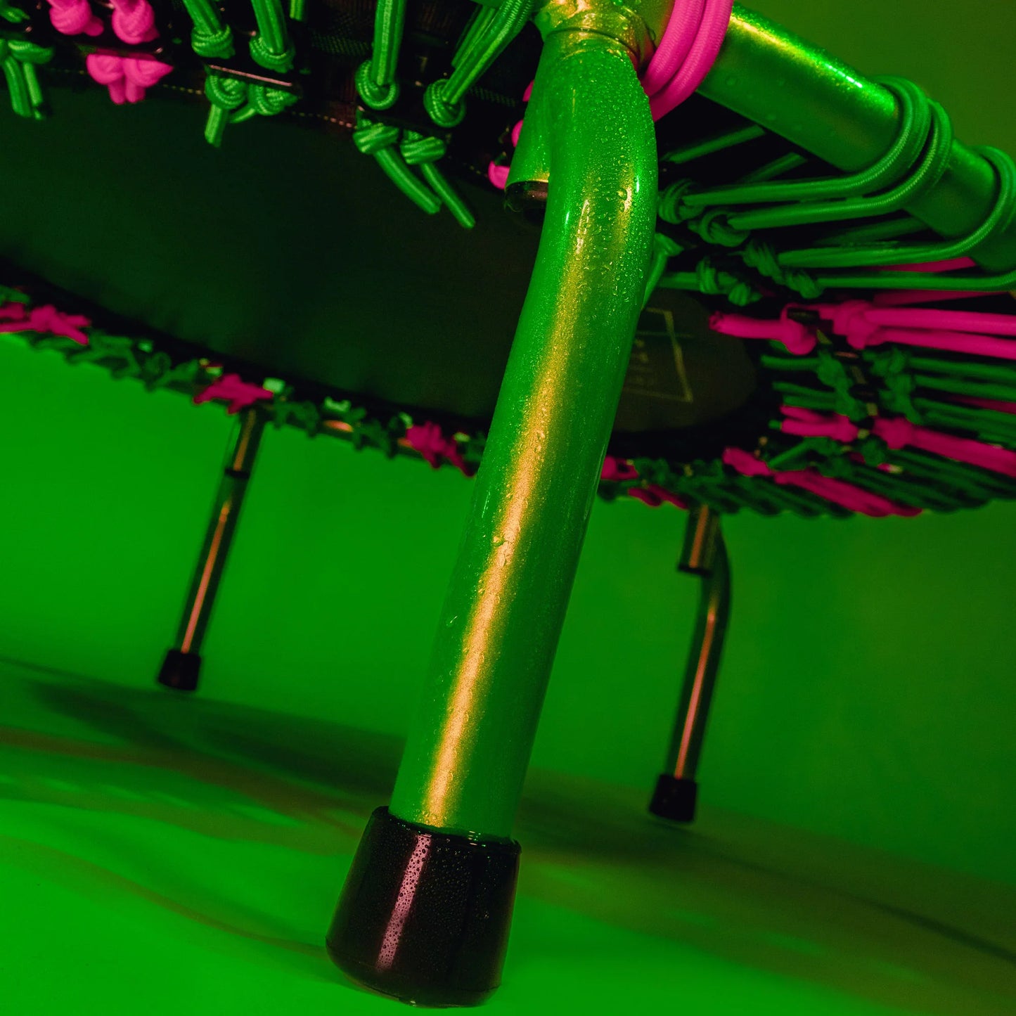 Trampolín JumpSport® 350 PRO Matcha Pink 🍵🌸 + 3 meses App